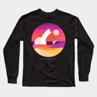 Minimalist Arrakis, Neon Long Sleeve T-Shirt